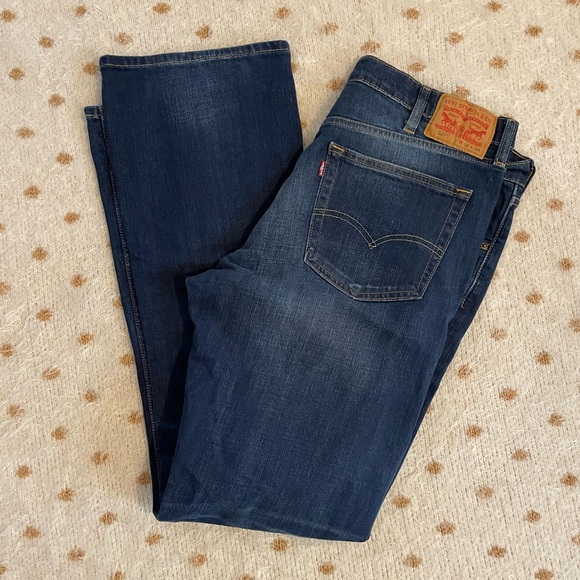Levi's Blue Bootcut Jeans Classic Denim - Picture 4 of 4